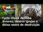 Chuvas alagam Paris, derrubam árvores, destroem igreja e deixam rastro de destruição; vídeo
