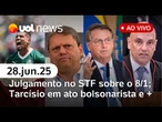 Moraes vota pra condenar homem que sentou em sua cadeira no 8/1; Palmeiras bate o Botafogo + ao vivo