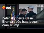 Zelensky deixa Casa Branca sem assinar acordo após bate-boca com Trump