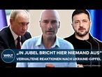 UKRAINE-GIPFEL: Selenskyj will sich wohl mit Putin treffen – Reaktion von der Front bleibt verhalten