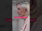 Marine Le Pen kandidiert trotz Haftstrafe für die Präsidentschaftswahl. #lepen #frankreich