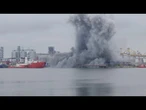 Romania, il drone entrato nel PORTO di Costanza si autodistrugge: il momento dell'esplosione