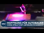DEUTSCHLAND: Hoffnung für Autobauer! China stellt Lieferung von Chips von Nexperia in Aussicht