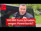 100.000 Euro Schaden wegen Powerbank? Feuerwehrmann warnt