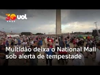 Principal evento do 4 de julho em Washington é evacuado por ameaça de tempestade