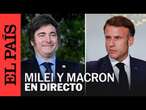 DIRECTO | Javier Milei y Emmanuel Macron se reúnen en Francia | EL PAÍS