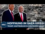 GAZA-KRIEG: Waffenruhe zwischen Hamas und Israel? – Trump nach Gespräch mit Netanjahu optimistisch