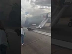 WATCH: Flight erupts in flames during takeoff #shorts #airplane #flight #foxnews #news #us #fox
