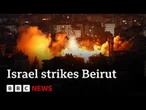 Israel strikes Lebanon's capital Beirut on eve of religious holiday | BBC News