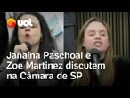 Janaina Paschoal e Zoe Martinez discutem: 'Quer passear em Nova York com dinheiro público'