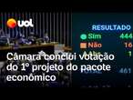 Câmara conclui votação do pacote econômico enviado pelo governo Lula e aprova fim do DPVAT