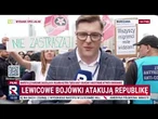 Atak aktywistów na dziennikarza podczas transmisji z protestu przeciwko migrantom