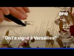 Donald Trump a signé l'accord de paix entre les États-Unis et l'Iran au château de Versailles