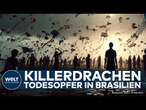 LEBENSGEFAHR IN BRASILIEN: Killerdrachen! - Messerscharfe Schnüre fordern beim Wettkampf Todesopfer!