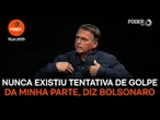 Nunca existiu tentativa de golpe da minha parte, diz Bolsonaro