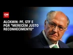 Alckmin: Instituições que investigaram a trama golpista “merecem justo reconhecimento” | AGORA CNN