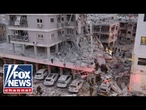 Israeli man reveals how he takes cover in a Tel Aviv bomb shelter