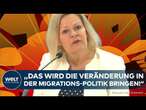 MIGRATIONSKRISE: Paukenschlag! Drastische Änderung der Asylpolitik! Nancy Faeser gibt Statement