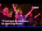 La liesse en France et à Boston après la qualification des Bleus en demi-finale