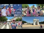 Americanos se reúnem para celebrar 250 anos da Independência apesar do calor | AFP