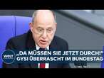 BUNDESTAG: "Ja, da müssen Sie jetzt durch!" Gysi überrascht! Alterspräsident eröffnet erste Sitzung!