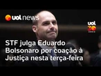 STF julga Eduardo Bolsonaro por coação à Justiça: 'Tribunal político', reage deputado