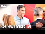LIVE: Spain's Sanchez visits wildfire sites after national emergency declared