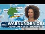 WETTER: Warnung des Deutschen Wetterdienstes für Bayern und Sachsen! Unwettertief Anett wütet weiter