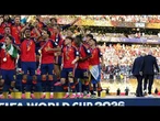 Trump et Infantino remettent le trophée de la Coupe du monde à l'Espagne