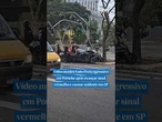 Vídeo mostra Gato Preto agressivo em Porshe após avançar sinal vermelho e causar acidente em SP
