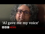‘Motor neurone disease left me without a voice but AI gave it back’ | BBC News