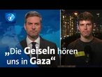 „Die Geiseln hören uns in Gaza“ – Gil Dickmann (Geisel-Anghöriger) | tagesthemen interview