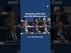 Bundeshaushalt: Mehr als 500 Milliarden Euro Ausgaben #tagesschau #nachrichten #haushalt