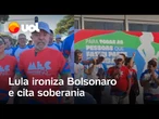 Lula ironiza Bolsonaro e cita soberania após encontro com Trump; veja vídeo