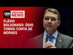 Ódio tomou conta de Moraes, diz Flávio Bolsonaro sobre medidas cautelares ao pai | LIVE CNN
