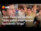 João Campos reeleito: 'Não perdi meu tempo buscando divisão entre pessoas'; veja vídeo