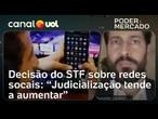 Judicialização tende a crescer após decisão do STF sobre redes sociais, diz especialista em internet