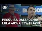 Datafolha 2026: Lula lidera 1º turno com 40% e Flávio Bolsonaro soma 32%