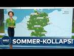 WETTER IN DEUTSCHLAND: Von der Hitze zur Erfrischung - bis zu 6 Grad kälter! Der Sommer macht Pause!