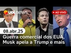 PGR denuncia ministro de Lula por corrupção; Trump dá ultimato à China; 52% querem Bolsonaro preso