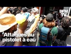 Surtourisme: à Barcelone, des pistolets à eau utilisés sur les touristes par des manifestant