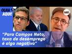 Reinaldo: Campos Neto trata taxa de desemprego como negativo e pressiona para desacelerar economia