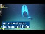 Las imágenes inéditas del submarino Titán hundido a 3.800 metros de profundidad