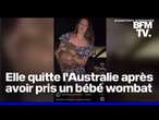 Australie: critiquée pour avoir volé un bébé wombat, l'influenceuse américaine a quitté le pays