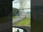 Truck carrying fireworks goes up in flames, igniting cargo