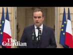Outgoing French prime minister Lecornu holds consultations with political parties