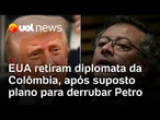EUA retiram diplomata da Colômbia, após suposto plano para derrubar o presidente colombiano