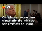 Canadá vai às urnas para definir primeiro-ministro em meio a ameaças de anexação por Trump, dos EUA