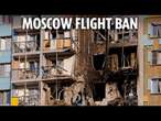 Live flight tracking over Moscow region after flight suspensions following Ukrainian drone strikes