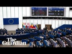 Rightwing MEPs chant 'send them back' after controversial deportation plans are passed
